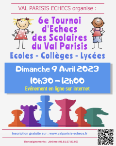 R�sultats du 6e Tournoi des Scolaires du Val Parisis
